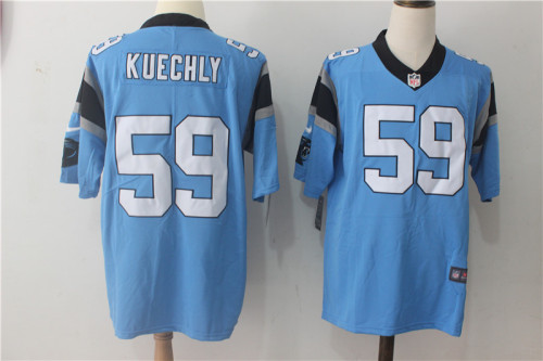 Carolina Panthers 59 Luke Kuechly Football Jersey Legend Light blue