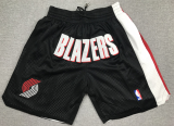 Portland Trail Blaze Black  Mesh BShorts Retro