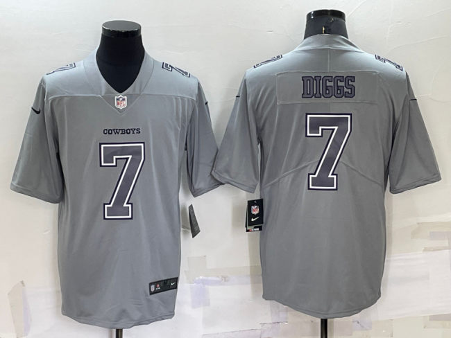 Dallas Cowboys 7 Trevon Diggs Football Jersey Legendary Gray