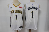 New Orleans Pelicans 1 Winning Williamson Basketball Jersey White