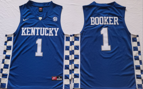 Kentucky Wildcats Devin Booker College Basketball Jersey Blue