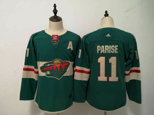 Women Adidas Classic Minnesota Wild 11 Zach Parise Ice Hockey Jersey Green
