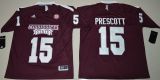 Mississippi State Bulldogs 15 Dak Prescott College Football Jersey Maroon