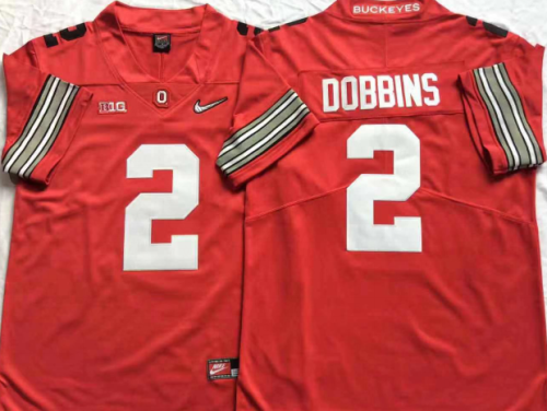 New Ohio State 2 J.K. Dobbins Limited College Football Jersey Red