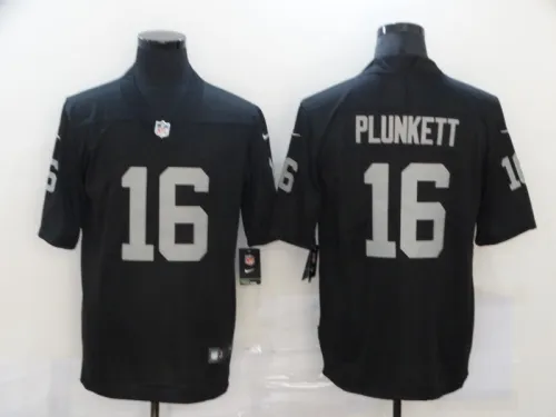 Oakland Raiders 16 Jim Plunkett Football Jersey Legend Black