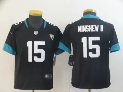 Youth  Jacksonville Jaguars 15 Gardner Minshew II Football Jersey Legend Black