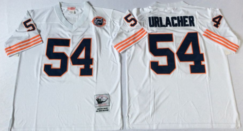 Chicago Bears 54 Brian Urlacher Football Jersey White Retro