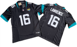 Jacksonville Jaguars 16 Trevor Lawrence Football Jersey Black Three Dynasties