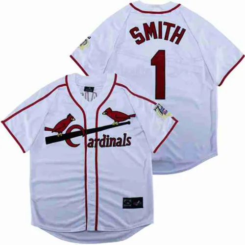St.Louis Cardinals 1 Ozzie Smith Baseball Jersey White Retro