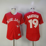 Toronto Blue Jays 19 Jose Bautista Flexbase Baseball Jersey Red