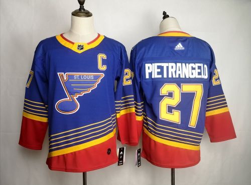 Adidas Classic St. Louis Blues 27 Alex Pietrangelo Ice Hockey Jersey Blue