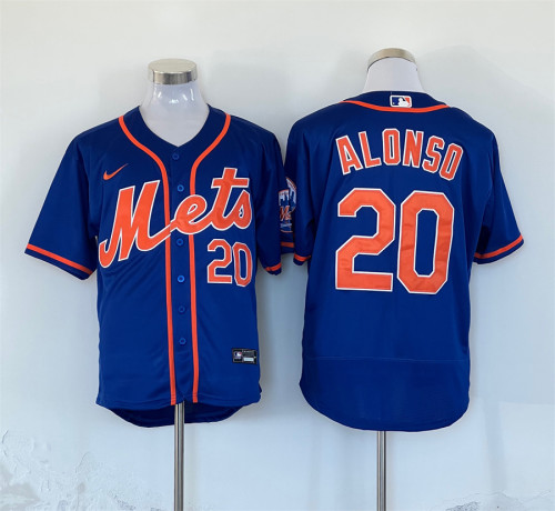 Nike New York Mets 20 Pete Alonso Flexbase Baseball Jersey Blue