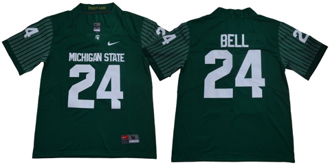 Michigan State Spartans 24 Le'Veon Bell Limited College Football Jersey Green