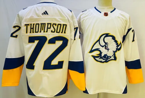 Adidas Buffalo Sabres 72 Tage Thompson Ice Hockey Jersey White