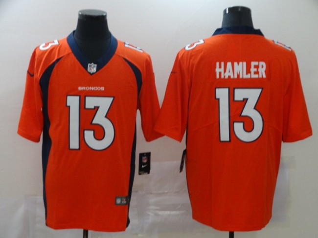 Denver Broncos 13 KJ Hamler Football Jersey Legend Orange