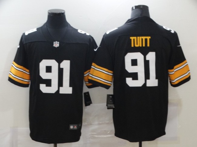 Pittsburgh Steelers 91 Stephon Tuitt Football Jersey Legend Black