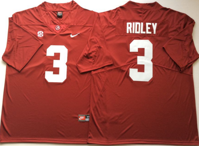 Alabama Crimson Tide 3 Calvin Ridley Limited College Football Jersey Red