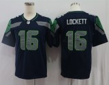 Seattle Seahawks 16 Tyler Lockett Football Jersey Legend Navy Blue