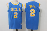 2017 Branch bear UCLA Bruins 2 Lonzo Ball College Basketball Jersey Blue