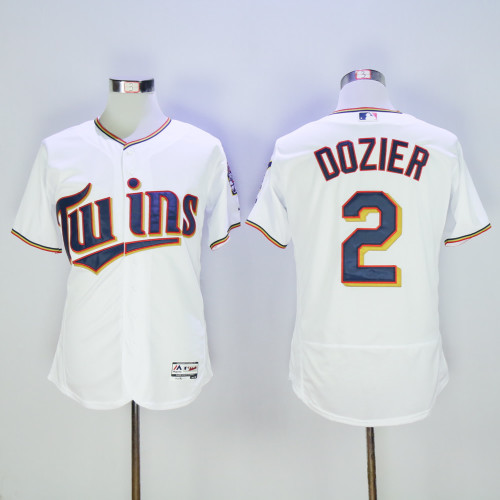 Minnesota Twins 2 Brian Dozier  Flexbase Baseball Jersey White