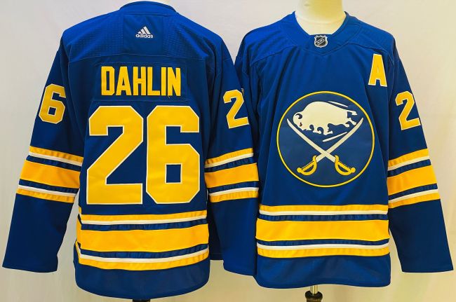 Adidas Buffalo Sabres 26 Rasmus Dahlin Ice Hockey Jersey Blue