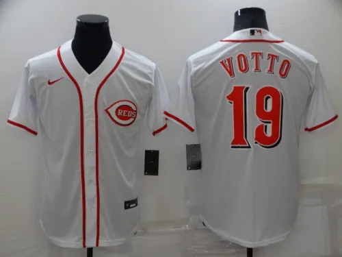 Nike Cincinnati Reds 19 Joey Votto Baseball Jersey White