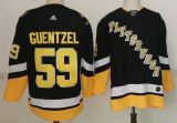 Adidas Pittsburgh Penguins 59 Jake Guentzel Ice Hockey Jersey Black