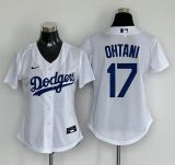 Women Nike Los Angeles Dodgers 17 Shohei Ohtani Baseball Jersey White