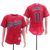 Cleveland indians 11 Jose Ramirez Flexbase Baseball Jersey Red