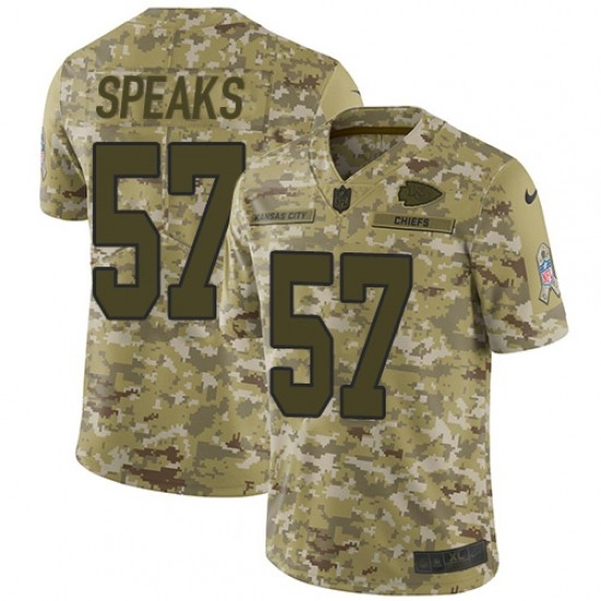 Kansas City Chiefs 57 Breeland Speaks Football Jersey Legend Camo