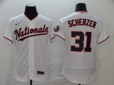 Nike Washington Nationals 31 Max Scherzer Flexbase Baseball Jersey White