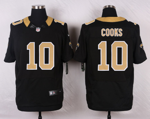 New Orleans Saints 10 Brandin Cooks Elite Football Jersey Black