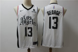 Nike L.A. Clippers 13 Paul George Basketball Jersey White City version