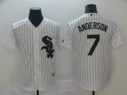Chicago White Sox 7 Tim Anderson Baseball Jersey White Fans