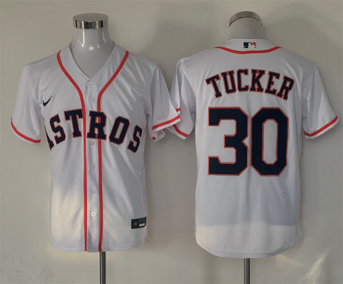 Nike Houston Astros 30 Kyle Tucker Baseball Jersey White