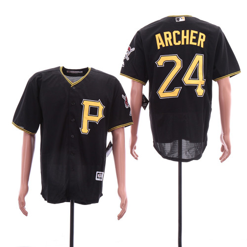 Pittsburgh Pirates 24 Chris Archer Baseball Jersey Black Fan