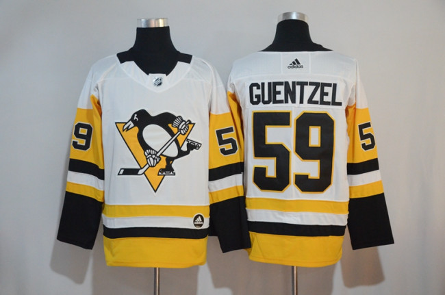 Adidas Classic Pittsburgh Penguins 59 Jake Guentzel Ice Hockey Jersey White