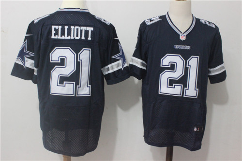 Dallas Cowboys 21 Ezekiel Elliott Elite Football Jersey Navy Blue