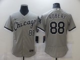 Nike Chicago White Sox 88 Luis Robert Flexbase Baseball Jersey Gray