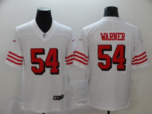 San Francisco 49ers 54 Fred Warner Football Jersey Legend White