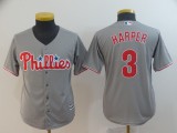 Youth Philadelphia Phillie 3 Bryce Harper Baseball Jersey Gary