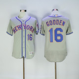 New York Mets 16 Dwight Gooden Flexbase Baseball Jersey Gray