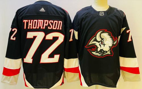 Adidas Buffalo Sabres 72 Tage Thompson Ice Hockey Jersey Black