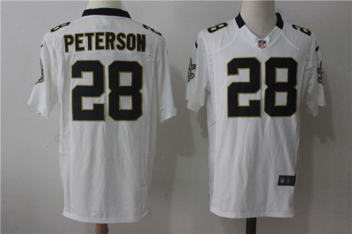 New Orleans Saints 28 Adrian Peterson Football Jersey White Fan edition