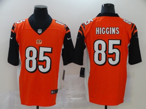 Cincinnati Bengals 85 Tee Higgins Football Jersey Legend Orange