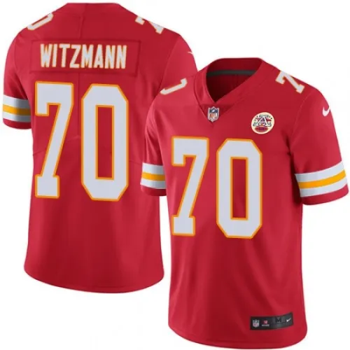 Kansas City Chiefs 70 Bryan Witzmann Football Jersey Legend Red