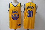 Nike Golden State Warrior 30 Stephen Curry Basketball Jersey Yellow