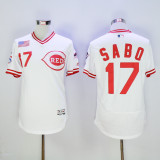 Cincinnati Reds 17 Chris Sabo Flexbase Baseball Jersey White