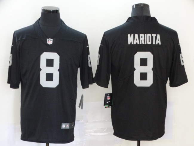 Oakland Raiders 8 Marcus Mariota Football Jersey Legend Black