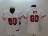 Women 2018 New San Francisco 80 Jerry Rice Football Jersey Legend generation